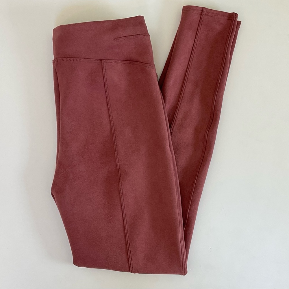 SPANX Faux Suede High Rise Leggings Dusty Rose M